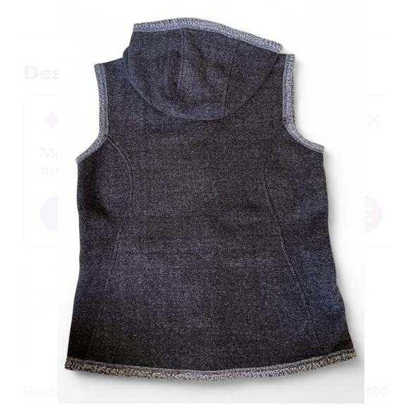 Marmot womens size L hooded full zip sherpa lined fleece Vest Outdoor Warm - Picture 5 of 6